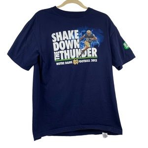 Notre Dame Fighting Irish 125th Anniversary 2012 Football Men's T-Shirt Size XL